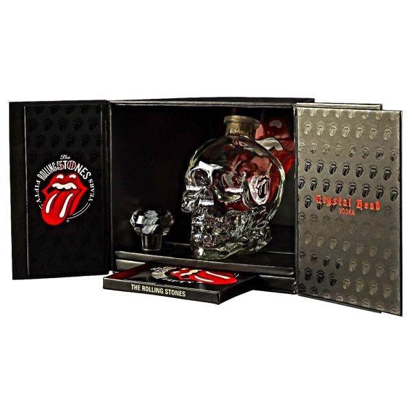Crystal Head The Rolling Stones 50 Anniversary Boxed Bottle