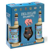 Box Delirium Tremens 2 Bottles + Glass