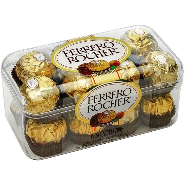 Bombones Ferrero Rocher Caja Familiar 16 Unidades