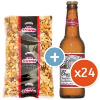 Budweiser Pack 24 Botellines y Frutos Secos