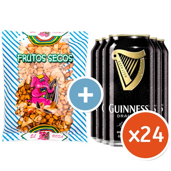 Guinness Pack 24 Latas y Frutos Secos