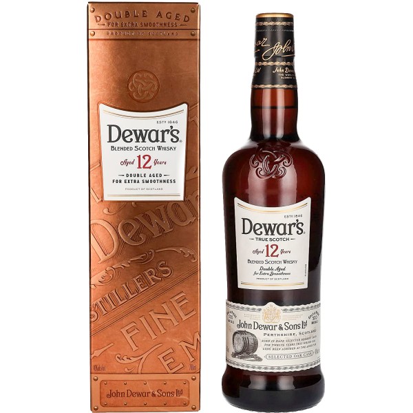 Dewar's 12 Years Boxed Bottle