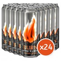 Burn Peach Zero Sugar Energy Drink